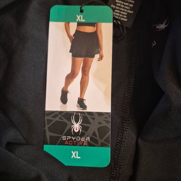Spyder Womens Athletic Shorts - Lightweight Stretch Woven Pull On Running Shorts - Picture 15 of 15